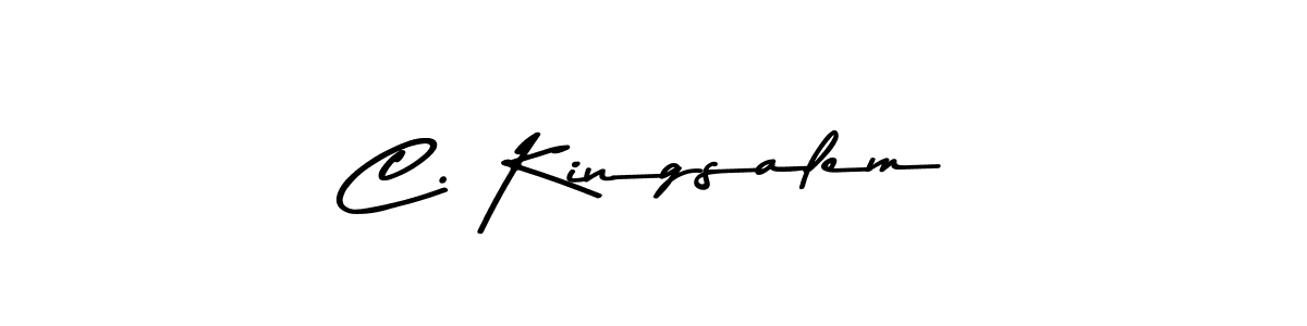Make a beautiful signature design for name C. Kingsalem. With this signature (Asem Kandis PERSONAL USE) style, you can create a handwritten signature for free. C. Kingsalem signature style 9 images and pictures png