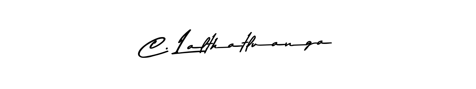 Also You can easily find your signature by using the search form. We will create C. Lalthatluanga name handwritten signature images for you free of cost using Asem Kandis PERSONAL USE sign style. C. Lalthatluanga signature style 9 images and pictures png