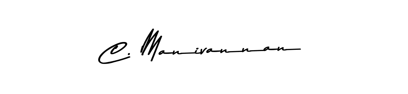 Use a signature maker to create a handwritten signature online. With this signature software, you can design (Asem Kandis PERSONAL USE) your own signature for name C. Manivannan. C. Manivannan signature style 9 images and pictures png