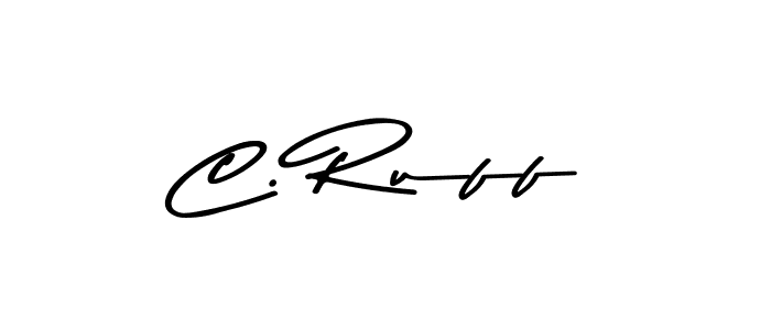 How to make C. Ruff signature? Asem Kandis PERSONAL USE is a professional autograph style. Create handwritten signature for C. Ruff name. C. Ruff signature style 9 images and pictures png