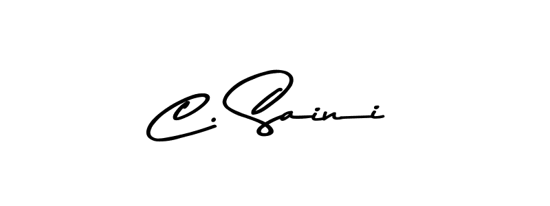 Use a signature maker to create a handwritten signature online. With this signature software, you can design (Asem Kandis PERSONAL USE) your own signature for name C. Saini. C. Saini signature style 9 images and pictures png