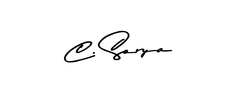 Make a beautiful signature design for name C. Sorya. Use this online signature maker to create a handwritten signature for free. C. Sorya signature style 9 images and pictures png