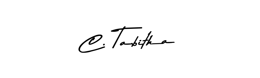 Also You can easily find your signature by using the search form. We will create C. Tabitha name handwritten signature images for you free of cost using Asem Kandis PERSONAL USE sign style. C. Tabitha signature style 9 images and pictures png