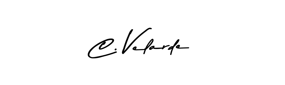 How to Draw C. Velarde signature style? Asem Kandis PERSONAL USE is a latest design signature styles for name C. Velarde. C. Velarde signature style 9 images and pictures png