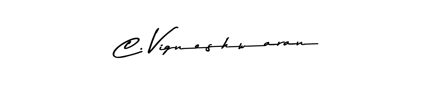 if you are searching for the best signature style for your name C. Vigneshwaran. so please give up your signature search. here we have designed multiple signature styles  using Asem Kandis PERSONAL USE. C. Vigneshwaran signature style 9 images and pictures png