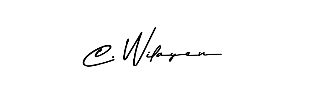 How to Draw C. Wilayen signature style? Asem Kandis PERSONAL USE is a latest design signature styles for name C. Wilayen. C. Wilayen signature style 9 images and pictures png