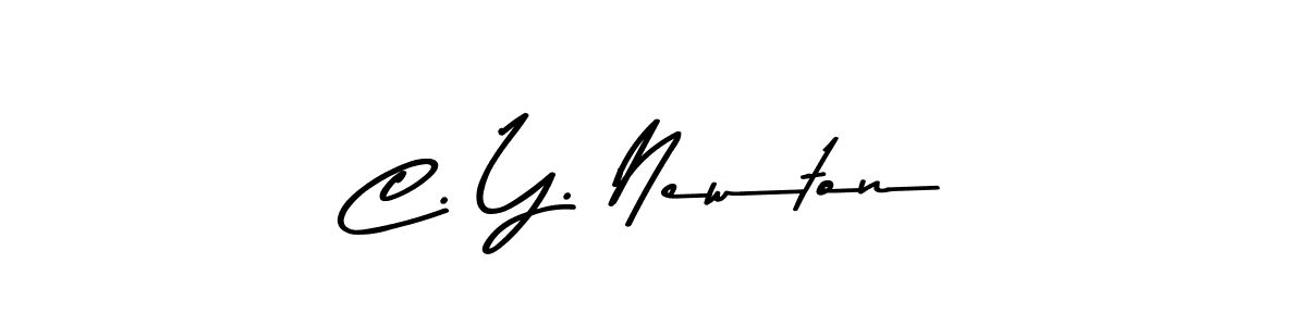 Make a beautiful signature design for name C. Y. Newton. Use this online signature maker to create a handwritten signature for free. C. Y. Newton signature style 9 images and pictures png