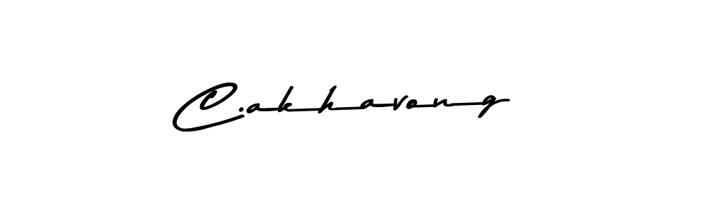 The best way (Asem Kandis PERSONAL USE) to make a short signature is to pick only two or three words in your name. The name C.akhavong include a total of six letters. For converting this name. C.akhavong signature style 9 images and pictures png