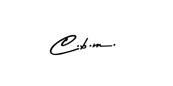 How to make C.b.m. name signature. Use Asem Kandis PERSONAL USE style for creating short signs online. This is the latest handwritten sign. C.b.m. signature style 9 images and pictures png