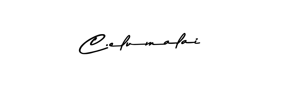 Create a beautiful signature design for name C.elumalai. With this signature (Asem Kandis PERSONAL USE) fonts, you can make a handwritten signature for free. C.elumalai signature style 9 images and pictures png