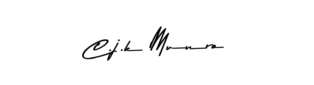 How to Draw C.j.k Munro signature style? Asem Kandis PERSONAL USE is a latest design signature styles for name C.j.k Munro. C.j.k Munro signature style 9 images and pictures png