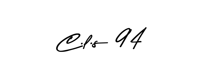 The best way (Asem Kandis PERSONAL USE) to make a short signature is to pick only two or three words in your name. The name C.l.s 94 include a total of six letters. For converting this name. C.l.s 94 signature style 9 images and pictures png