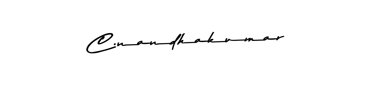 Create a beautiful signature design for name C.nandhakumar. With this signature (Asem Kandis PERSONAL USE) fonts, you can make a handwritten signature for free. C.nandhakumar signature style 9 images and pictures png