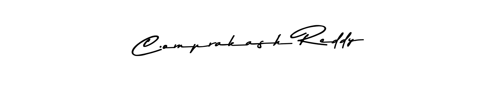 How to make C.omprakash Reddy signature? Asem Kandis PERSONAL USE is a professional autograph style. Create handwritten signature for C.omprakash Reddy name. C.omprakash Reddy signature style 9 images and pictures png