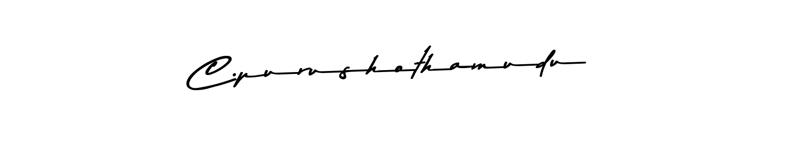 Use a signature maker to create a handwritten signature online. With this signature software, you can design (Asem Kandis PERSONAL USE) your own signature for name C.purushothamudu. C.purushothamudu signature style 9 images and pictures png