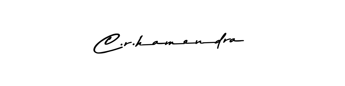 You should practise on your own different ways (Asem Kandis PERSONAL USE) to write your name (C.r.hamendra) in signature. don't let someone else do it for you. C.r.hamendra signature style 9 images and pictures png