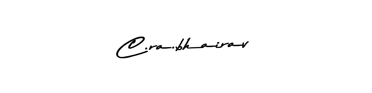 How to make C.ra.bhairav name signature. Use Asem Kandis PERSONAL USE style for creating short signs online. This is the latest handwritten sign. C.ra.bhairav signature style 9 images and pictures png
