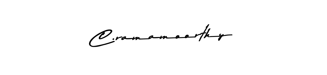 How to make C.ramamoorthy name signature. Use Asem Kandis PERSONAL USE style for creating short signs online. This is the latest handwritten sign. C.ramamoorthy signature style 9 images and pictures png