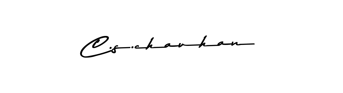 Create a beautiful signature design for name C.s.chauhan. With this signature (Asem Kandis PERSONAL USE) fonts, you can make a handwritten signature for free. C.s.chauhan signature style 9 images and pictures png