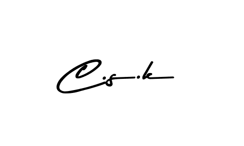 How to make C.s.k signature? Asem Kandis PERSONAL USE is a professional autograph style. Create handwritten signature for C.s.k name. C.s.k signature style 9 images and pictures png