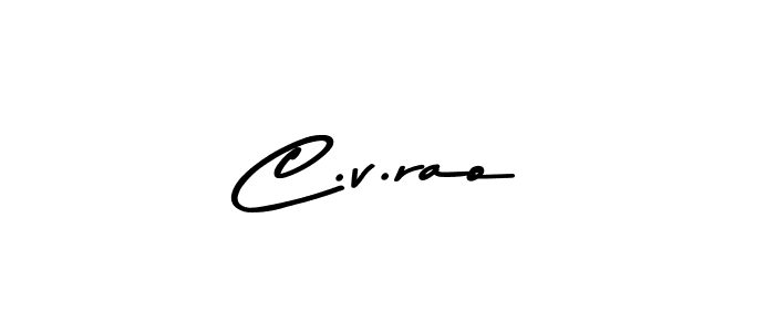 How to make C.v.rao signature? Asem Kandis PERSONAL USE is a professional autograph style. Create handwritten signature for C.v.rao name. C.v.rao signature style 9 images and pictures png