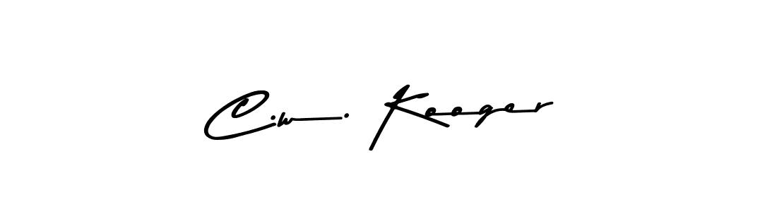 You should practise on your own different ways (Asem Kandis PERSONAL USE) to write your name (C.w. Kooger) in signature. don't let someone else do it for you. C.w. Kooger signature style 9 images and pictures png