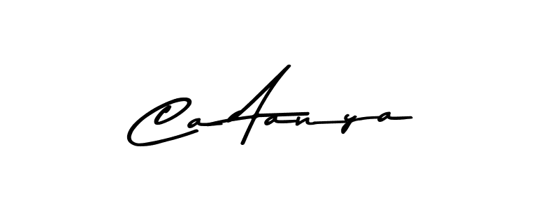 Make a beautiful signature design for name Ca Aanya. With this signature (Asem Kandis PERSONAL USE) style, you can create a handwritten signature for free. Ca Aanya signature style 9 images and pictures png