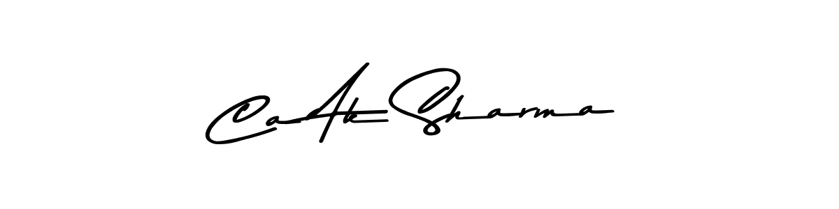 Make a beautiful signature design for name Ca Ak Sharma. Use this online signature maker to create a handwritten signature for free. Ca Ak Sharma signature style 9 images and pictures png