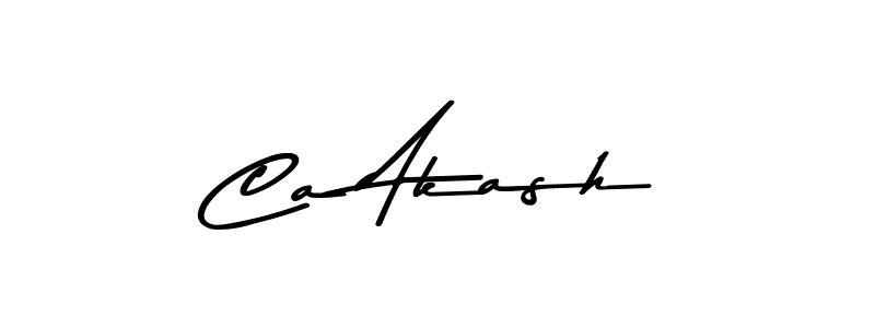 Ca Akash stylish signature style. Best Handwritten Sign (Asem Kandis PERSONAL USE) for my name. Handwritten Signature Collection Ideas for my name Ca Akash. Ca Akash signature style 9 images and pictures png