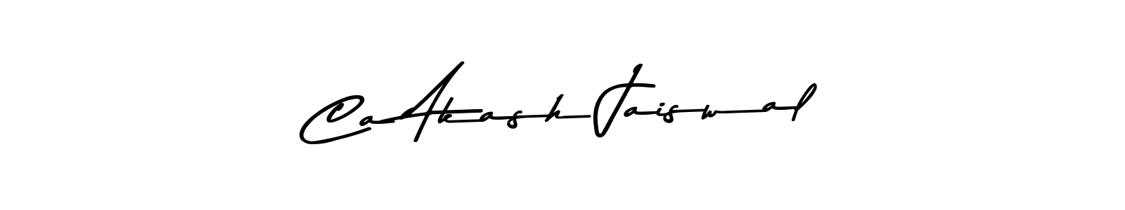 if you are searching for the best signature style for your name Ca Akash Jaiswal. so please give up your signature search. here we have designed multiple signature styles  using Asem Kandis PERSONAL USE. Ca Akash Jaiswal signature style 9 images and pictures png