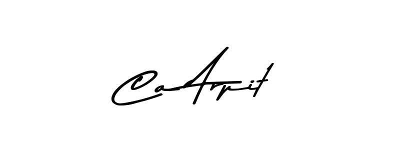 Similarly Asem Kandis PERSONAL USE is the best handwritten signature design. Signature creator online .You can use it as an online autograph creator for name Ca Arpit. Ca Arpit signature style 9 images and pictures png
