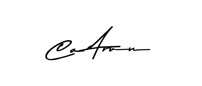 Also You can easily find your signature by using the search form. We will create Ca Arun name handwritten signature images for you free of cost using Asem Kandis PERSONAL USE sign style. Ca Arun signature style 9 images and pictures png