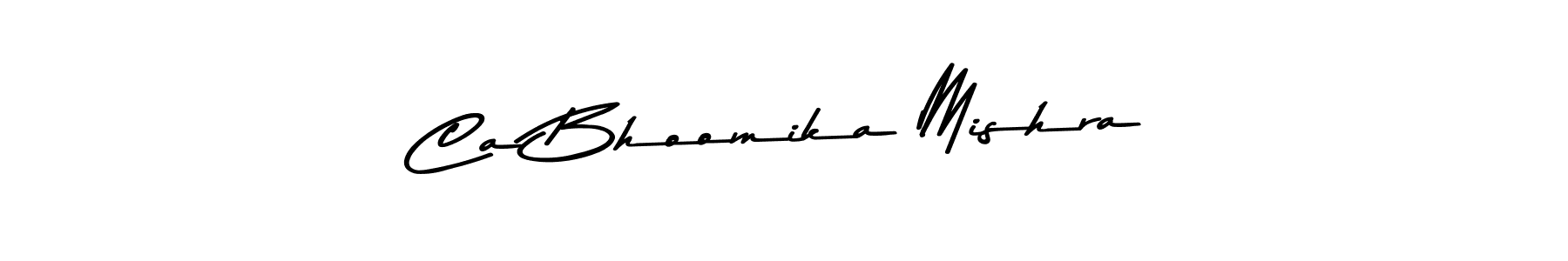 Use a signature maker to create a handwritten signature online. With this signature software, you can design (Asem Kandis PERSONAL USE) your own signature for name Ca Bhoomika Mishra. Ca Bhoomika Mishra signature style 9 images and pictures png