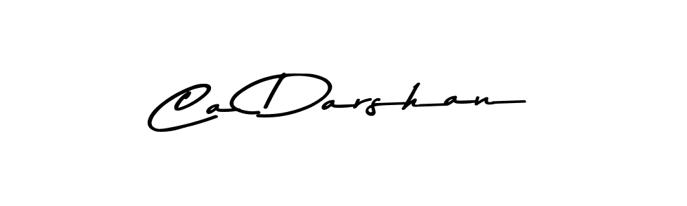 How to make Ca Darshan signature? Asem Kandis PERSONAL USE is a professional autograph style. Create handwritten signature for Ca Darshan name. Ca Darshan signature style 9 images and pictures png