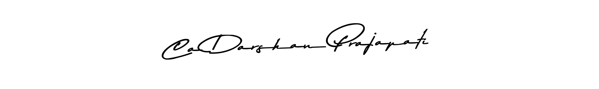 Also You can easily find your signature by using the search form. We will create Ca Darshan Prajapati name handwritten signature images for you free of cost using Asem Kandis PERSONAL USE sign style. Ca Darshan Prajapati signature style 9 images and pictures png