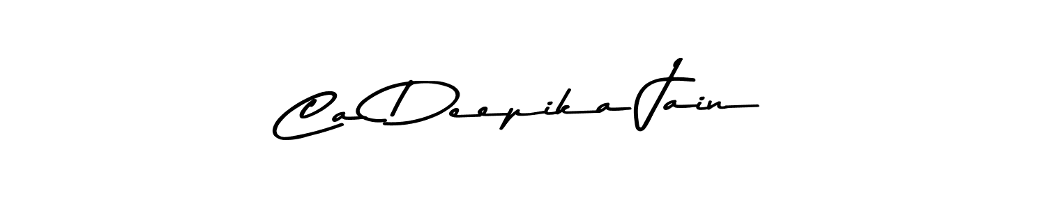 Asem Kandis PERSONAL USE is a professional signature style that is perfect for those who want to add a touch of class to their signature. It is also a great choice for those who want to make their signature more unique. Get Ca Deepika Jain name to fancy signature for free. Ca Deepika Jain signature style 9 images and pictures png