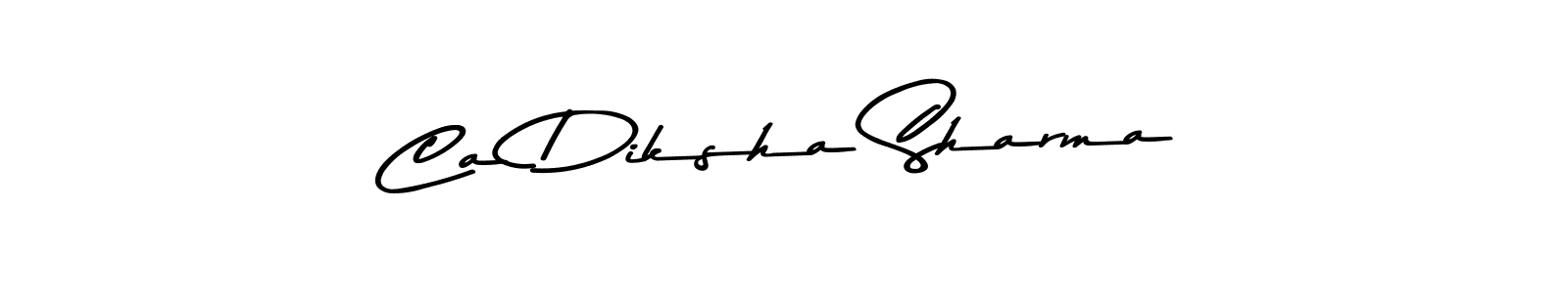 Make a beautiful signature design for name Ca Diksha Sharma. With this signature (Asem Kandis PERSONAL USE) style, you can create a handwritten signature for free. Ca Diksha Sharma signature style 9 images and pictures png