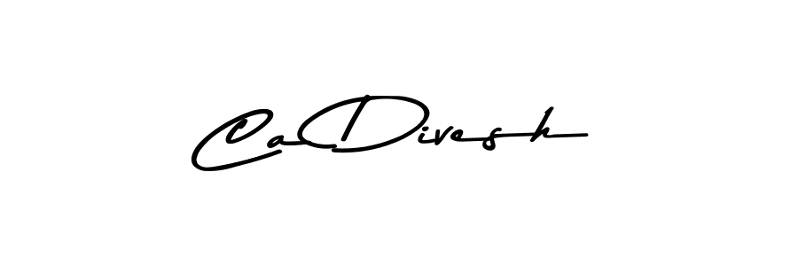 Use a signature maker to create a handwritten signature online. With this signature software, you can design (Asem Kandis PERSONAL USE) your own signature for name Ca Divesh. Ca Divesh signature style 9 images and pictures png