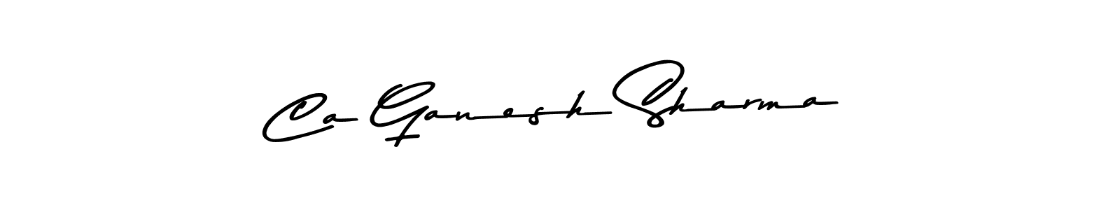 Ca Ganesh Sharma stylish signature style. Best Handwritten Sign (Asem Kandis PERSONAL USE) for my name. Handwritten Signature Collection Ideas for my name Ca Ganesh Sharma. Ca Ganesh Sharma signature style 9 images and pictures png