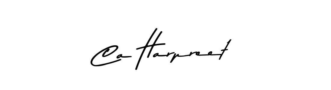 Create a beautiful signature design for name Ca Harpreet. With this signature (Asem Kandis PERSONAL USE) fonts, you can make a handwritten signature for free. Ca Harpreet signature style 9 images and pictures png