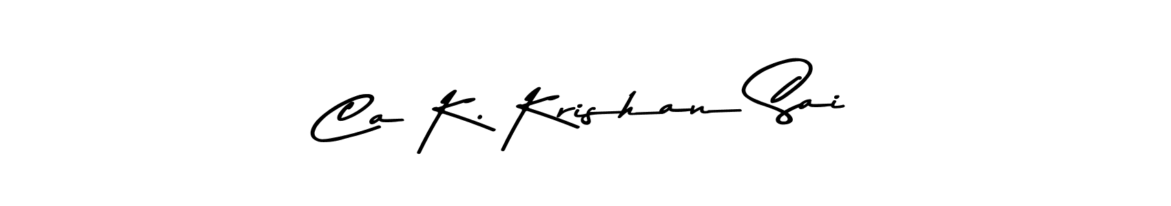 if you are searching for the best signature style for your name Ca K. Krishan Sai. so please give up your signature search. here we have designed multiple signature styles  using Asem Kandis PERSONAL USE. Ca K. Krishan Sai signature style 9 images and pictures png