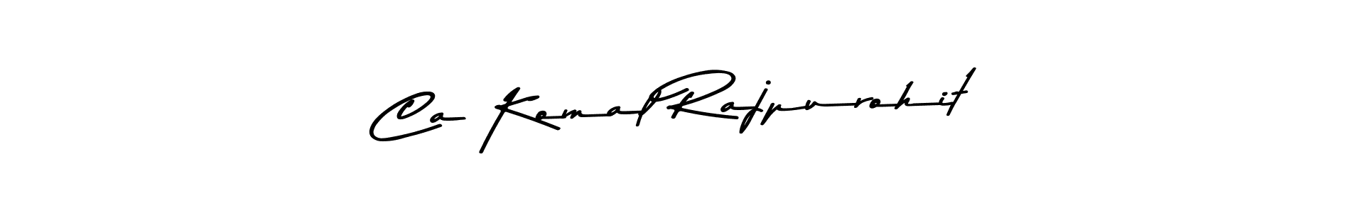 Use a signature maker to create a handwritten signature online. With this signature software, you can design (Asem Kandis PERSONAL USE) your own signature for name Ca Komal Rajpurohit. Ca Komal Rajpurohit signature style 9 images and pictures png