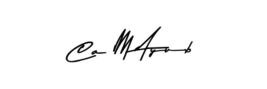 Make a beautiful signature design for name Ca M Ayub. Use this online signature maker to create a handwritten signature for free. Ca M Ayub signature style 9 images and pictures png