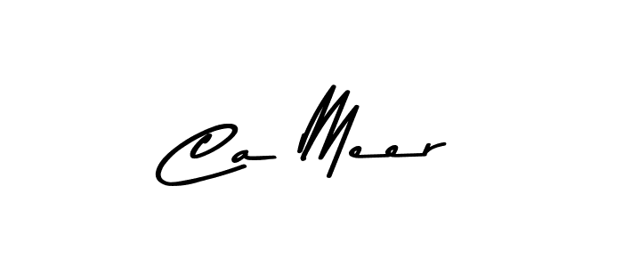 You should practise on your own different ways (Asem Kandis PERSONAL USE) to write your name (Ca Meer) in signature. don't let someone else do it for you. Ca Meer signature style 9 images and pictures png