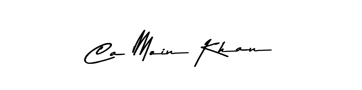 The best way (Asem Kandis PERSONAL USE) to make a short signature is to pick only two or three words in your name. The name Ca Moin Khan include a total of six letters. For converting this name. Ca Moin Khan signature style 9 images and pictures png