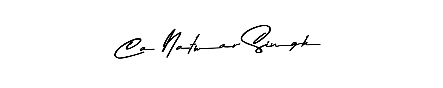 How to Draw Ca Natwar Singh signature style? Asem Kandis PERSONAL USE is a latest design signature styles for name Ca Natwar Singh. Ca Natwar Singh signature style 9 images and pictures png
