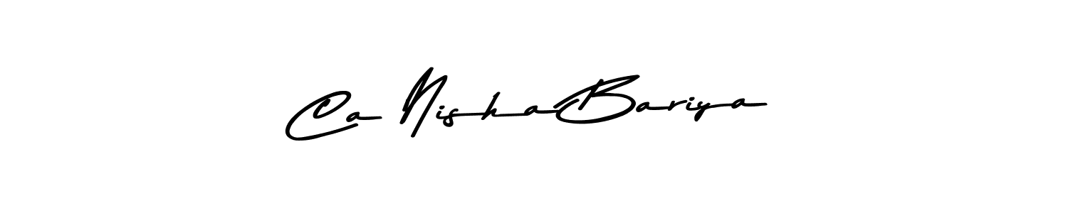 Similarly Asem Kandis PERSONAL USE is the best handwritten signature design. Signature creator online .You can use it as an online autograph creator for name Ca Nisha Bariya. Ca Nisha Bariya signature style 9 images and pictures png