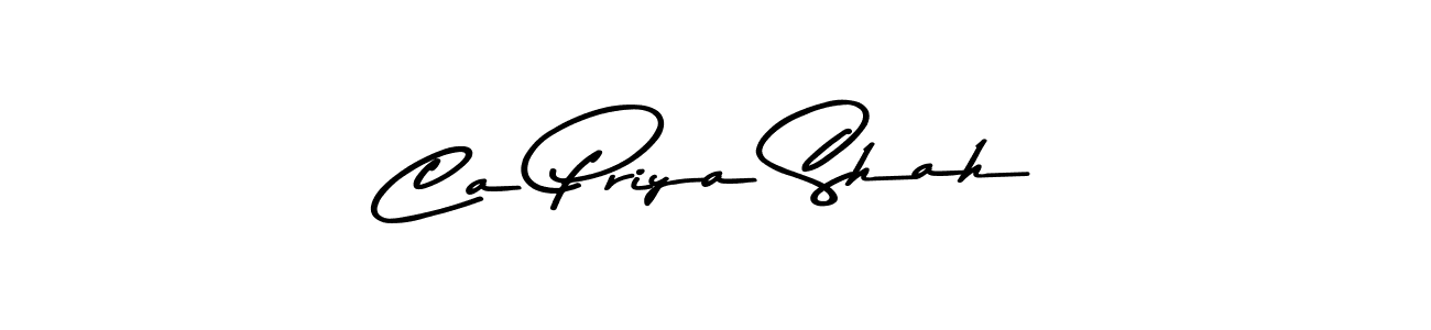 It looks lik you need a new signature style for name Ca Priya Shah. Design unique handwritten (Asem Kandis PERSONAL USE) signature with our free signature maker in just a few clicks. Ca Priya Shah signature style 9 images and pictures png