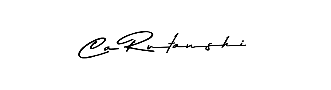Asem Kandis PERSONAL USE is a professional signature style that is perfect for those who want to add a touch of class to their signature. It is also a great choice for those who want to make their signature more unique. Get Ca Rutanshi name to fancy signature for free. Ca Rutanshi signature style 9 images and pictures png