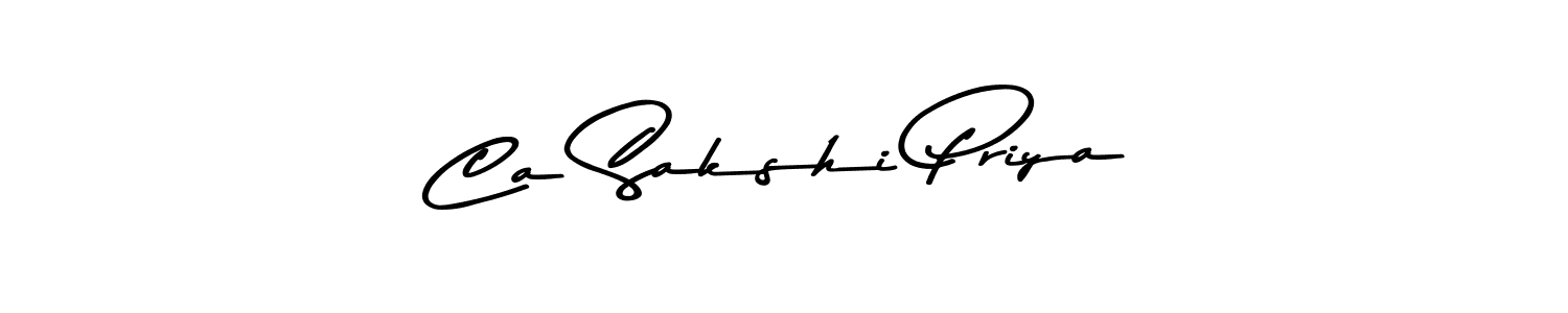 How to make Ca Sakshi Priya signature? Asem Kandis PERSONAL USE is a professional autograph style. Create handwritten signature for Ca Sakshi Priya name. Ca Sakshi Priya signature style 9 images and pictures png